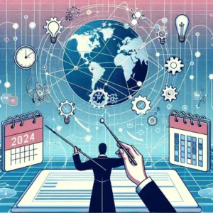 "Infografía sobre plataformas de orquestación de tareas asincrónicas en 2024, destacando características clave, beneficios y comparativas de herramientas modernas."