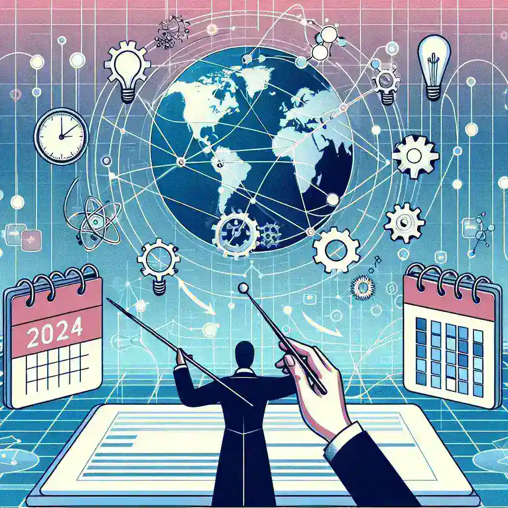 "Infografía sobre plataformas de orquestación de tareas asincrónicas en 2024, destacando características clave, beneficios y comparativas de herramientas modernas."